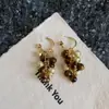 Pendientes Retro Maillard para Mujer Otoño e Invierno 2025 Nuevos Pendientes Populares de Gama Alta Colección de Pendientes Elegantes de Nicho