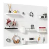 Accesorios para Tablero Perforado Ganchos Decorativos Ranura Larga Estante de Almacenamiento Universal Montaje en Pared Sin Taladro Estante de Exhibición de Almacenamiento de Escritorio