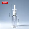 Garrafa Transparente de PET para Injeção Direta 5ml10ml20ml30ml Frasco Spray Nasal Spray Bucal Dispensador Frasco Spray Pequeno Grau Alimentício