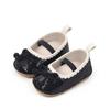 Zapatos Nuevos de Lentejuelas para Bebé Niña Zapatos de Princesa Lazo 0-1 Año Suela de Goma Zapatos para Niño Pequeño