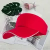 Sombrero Gorra Visera Protección Solar Exterior de Verano Bordado con Logo Personalizado Sombrero de Sol para Viajes Equipo de Construcción Sombrero Publicitario con Texto Impreso