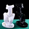 Collar Almacenamiento Exhibidor Estante Modelo de Figura Doméstico Accesorios Exhibición de Cuello Aretes Joyería Puesto de Mercado Nocturno Joyero