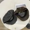 Gorra de estilo retro japonés de cuero lavado para otoño e invierno, unisex, estilo callejero, moda vintage, gorra artística de pico de pato