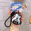 2026 Novo Estilo Couro PU Pingente de Violino Chaveiro Decoração de Bolsa Pingente Presente de Formatura Chaveiro de Casal