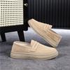 Zapatos de Hombre Fashionista Gamuza Gorro Cuatro Estaciones Zapatos de Hombre Suaves Slip-On Slip-Ons Retro Costura a Mano