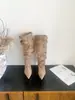 Botas largas de mezclilla estilo europeo y americano con hebilla de cinturón, caña ancha, tacón alto de bloque, punta fina, negras, beige, azules, para adultos