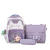 Estuche de Lona para Lápices de Gato de Dibujos Animados Estilo Coreano para Estudiantes, Lindo, para Archivo de Hojas de Examen, Bolsa de Almacenamiento con Asa, Bolsa para Archivos