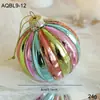 Bola de Cristal Colorida de 8CM con Purpurina, Bola Colgante para Decoración de Árbol de Navidad, Adorno de Bola Hueca, Decoración Festiva
