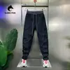 Calça Esportiva Casual Cool Vintage 2026 Verão Novo Estilo Patchwork Color-Blocking Listrado Jogger Versátil Tendência