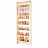 Estante de Almacenamiento Ultra Delgado de 8 cm para Colgar en la Puerta Estante de Libros Ilustrados para Niños de Acero con Tablero Perforado Estante de Almacenamiento para Espacios Estrechos de Baño