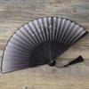 Venda por atacado de fábrica leque dobrável estilo chinês feminino antigo de verão traje clássico dança Hanfu leque pequeno dobrável de bambu