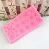 Nuevo Molde Decorativo para Pastel Flip de Mini Copo de Nieve de 20 Agujeros Herramientas de Horneado DIY Molde para Dejar Goma
