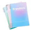 Cuaderno de Hojas Sueltas B5 con Gradiente de Alta Apariencia para Estudiantes, Cuaderno Espiral Desmontable Sencillo, Cómodo de Sostener, Cuaderno para Tareas