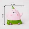 Decoración para tarta de cumpleaños infantil con pegamento suave, adornos de cangrejo jefe, banderas coloridas para niños y niñas, para disfrazarse.