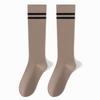 Otoño e invierno calcetines hasta la pantorrilla estilo académico de dos rayas medias calcetines de algodón de tubo alto con presión para niños calcetines desodorantes antibacterianos calcetines Zhuji