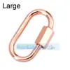 Acessórios para joias DIY mosquetão de parafuso micro-incrustado de cobre puro fivela ajustável para pulseira e colar