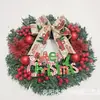 Decoración Navideña Guirnalda de Navidad de PVC Corona Colgante Adornos Navideños Festivos Accesorios Corona Artificial Colgantes Suministros