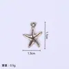 Série Marinha Popular Transfronteiriça Pequenos Pingentes Estrela do Mar Cavalo-Marinho Concha Pingente Pulseira DIY Colar Acessórios de Joias