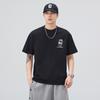 Camiseta Casual Masculina de Manga Curta 2025 Verão Nova Marca Americana de Moda Estampada com Letras Solta Tendência Camiseta Pesada para Homens