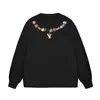 Sudadera de Cuello Redondo de Manga Larga Fina para Mujer, Estilo Coreano Perezoso, Talla Grande, Holgada, Ajustada, Otoño e Invierno, Top de Moda
