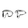 Pendientes de plata de ley s925 con ondas asimétricas para mujer, básicos, sencillos, mini, elegantes, de alta calidad, 9547
