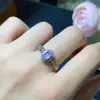 Anillo de ópalo natural con incrustaciones de cobre, piedra principal de 4*6 mm, artículo especial no admite devolución
