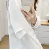 [Especial] Nova Coleção Outono 2026: Moletom liso de gola redonda e manga longa, simples e versátil, perfeito para mulheres plus size como uma camada interna casual, 0969