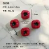 Resina Desenho Animado Simulação Miniatura Cor Sólida Joias Legumes DIY Brinquedo Comestível Ornamento de Mesa Pequenas Figuras Acessórios Personalizado