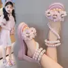Sandálias Infantis, Verão Confortáveis Novo Estilo, Sola Macia Bico Aberto Fofas Sapatos de Princesa para Crianças Maiores, Meninas Pequenas, Estudantes, Sapatos de Praia