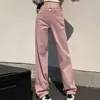 Jeans Rectos Color Caqui para Mujer, Modernos, Combinan con Todo, de Primavera, Holgados, de Cintura Alta, Adelgazantes, de Pierna Ancha, Largo Estrecho
