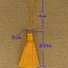 Borla Gruesa Grande de 8 cm Seda de Hielo Resistente a las Arrugas Borla Vertical Marcador de Libros Bolsita para Ropa Colgante Estilo Antiguo DIY Grueso 12