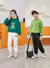 Pantalones Gruesos Waffle Plus de Terciopelo para Niños Niños Otoño Invierno Pantalones de Chándal de Vellón de Cordero Niños Medianos y Grandes Pantalones Sueltos con Puño Venta al por Mayor