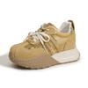 Zapatos Estilo Dad para Mujer 2026 Primavera/Verano Nuevos de Piel Genuina Versátiles Casuales con Suelas Gruesas y Aumento Oculto de Altura para Mujeres Bajitas