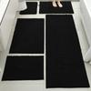 Set de 5 Alfombrillas Absorbentes para Piso, Felpudos para Puerta de Entrada, Alfombrillas Antideslizantes Resistentes a Manchas para Entrada, Alfombras para Mesita de Noche de Dormitorio, Transfronterizo