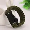 Pulseira de Sobrevivência Multifuncional para Exterior, Iniciador de Fogo de Emergência para Caminhada e Acampamento, Apito de Sobrevivência, Pulseira Trançada, Pulseira Salva-Vidas
