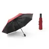 Paraguas automáticos al por mayor 70% de descuento plegables para hombre automáticos resistentes al viento paraguas publicitarios con logo impreso personalizado, paraguas plegables para lluvia y sol