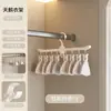 Essencial Doméstico para Bebê: Varal para Secar Meias, Cabide em Forma de Cisne com Múltiplos Pregadores, Cabide para Roupas Íntimas Infantis, Varal para Secar Roupas