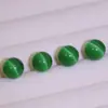 Piedra Ojo de Gato Perlas Redondas de Medio Agujero Perlas Sueltas Semi-Terminadas DIY Collar Pendientes Pasador Accesorios de Joyería Perlas Sueltas Colgante Venta al por Mayor