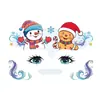 Tatuagem Facial Infantil de Natal Adesivos Papai Noel Boneco de Neve Rena Adesivos de Maquiagem Festa Festival Performance de Palco