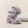 Tênis Infantil 25 Primavera e Outono Novo Modelo Malha Respirável para Crianças Sapatos de Corrida Solado Macio Tênis da Moda para Meninos Tendência