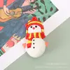 Série de Natal Chaveiro de Borracha Macia Desenho Animado Papai Noel Boneco de Neve Rena Pingente de Chave Estéreo Bolsa Presente