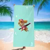 Toalla de Playa de Dibujos Animados Equipo Wang Wang Toalla de Baño de Secado Rápido para Niños Toalla de Microfibra Clase A Toalla de Comercio Exterior Artículos de Playa
