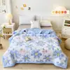 Oferta Especial Aire Acondicionado de Verano Colcha de Verano Algodón Lavable Persona Sola Dormitorio de Verano Doble Primavera Otoño Invierno Estilo Colcha Pura Delgada