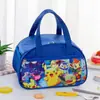 Bolsa Lancheira Escolar para Aluno do Ensino Fundamental Bolsa de Mão Infantil de Desenho Animado Fofa Lancheira Impermeável com Arroz Bolsa de Mão Grande