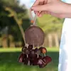 Cáscaras de Fruta Naturales, Cobre, Cuatro Semillas Interesantes Estilo Madera Natural, Kit de Materiales Hechos a Mano DIY de Frutas, Sonajeros Artísticos de Nicho, Regalos