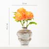 Vaso de Cerâmica para Flores Secas Shumen Mottled Retro Estilo Wabi-Sabi para Sala de Estar Design Clássico Arranjo de Flores Ornamentos Decorativos
