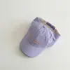 Sombrero de Verano para Niños Qiunan Estilo Nuevo Transpirable con Parte Superior Abierta Protección Solar Macaron Visera Gorra de Béisbol para Bebé