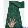 Adornos de Diamantes Grandes, Bordado Fino, Tela de Malla, Lentejuelas Pesadas, Tela de Encaje con Lentejuelas para Novia