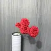 Flores Artificiales con 6 Cabezas de Carpa Koi, Peonía y Dragón para Decoración de Bodas y Arreglos Florales