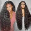 Moda femenina europea y americana transfronteriza, fibra sintética, cabello africano largo y rizado, peluca completa de fibra sintética con raya en medio, venta al por mayor de fabricante en stock